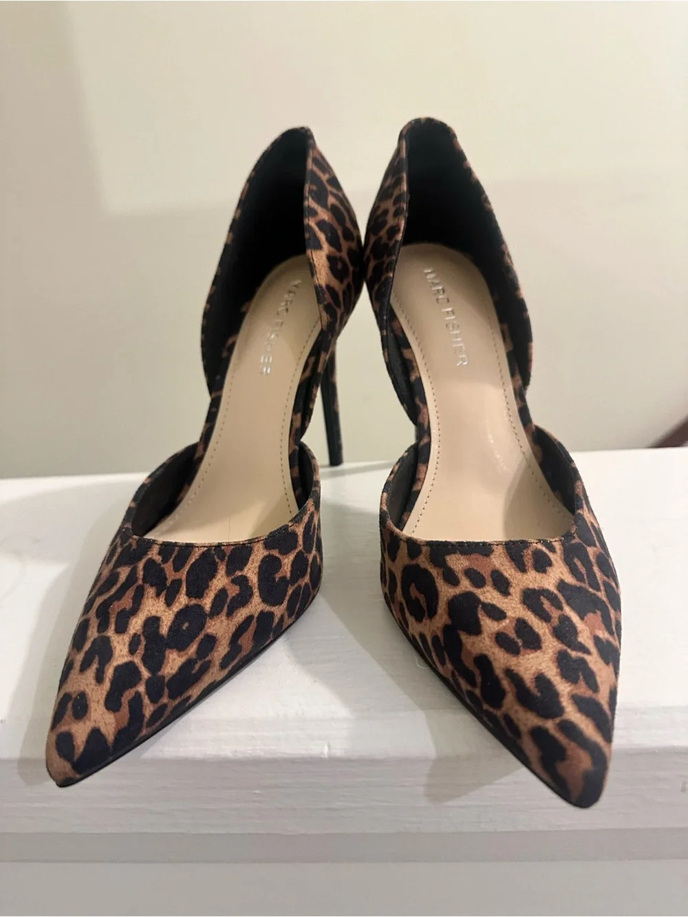 🐆 Marc Fisher Leopard Print D’Orsay Stiletto Pumps | Size 6